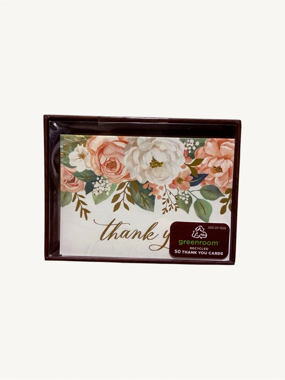 Floral 50 Thank You Cards and 50 Envelopes Set NWT  Sealed in the Box